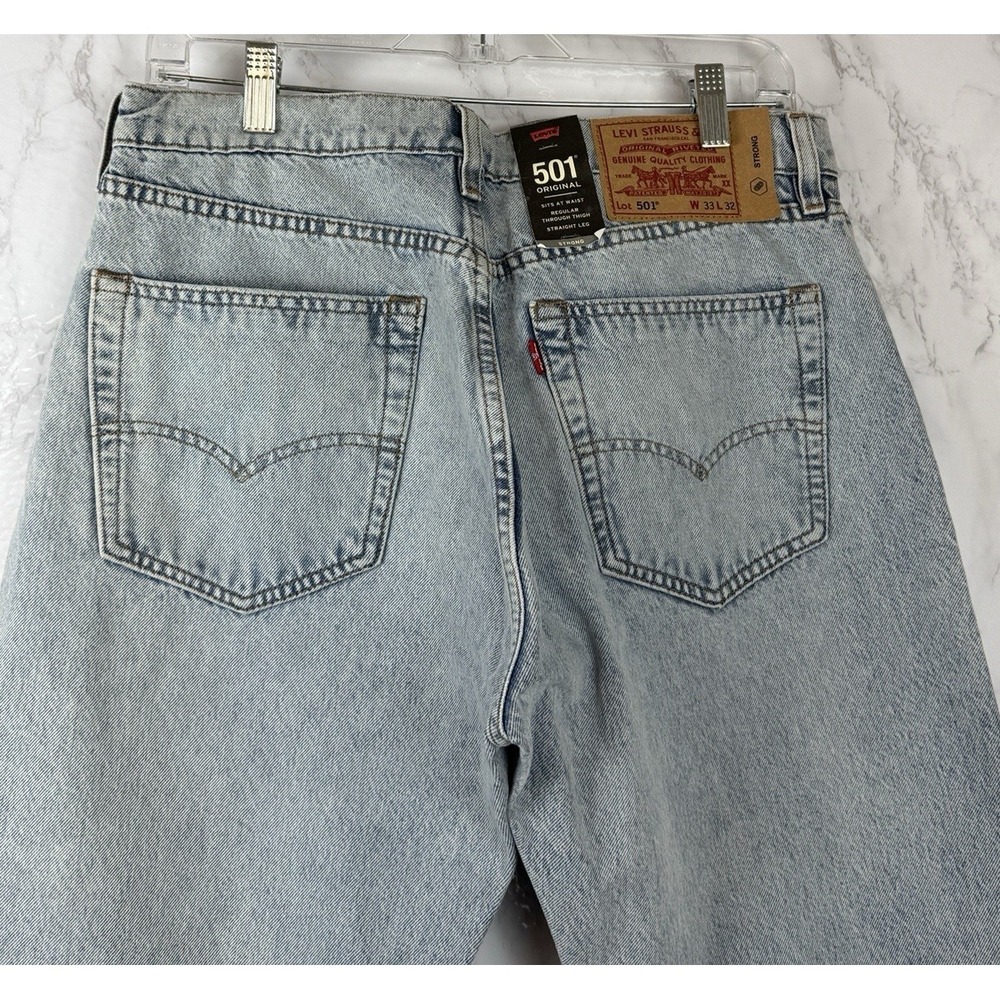 Levi's Premium Skateboarding Men's 501 Original Jeans Size 33 x 32, Cordura New - Picture 5 of 11